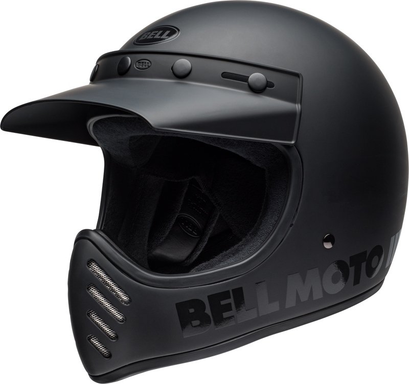 BELL Moto-3 Classic Helmet - Matte/Gloss Blackout von Bell