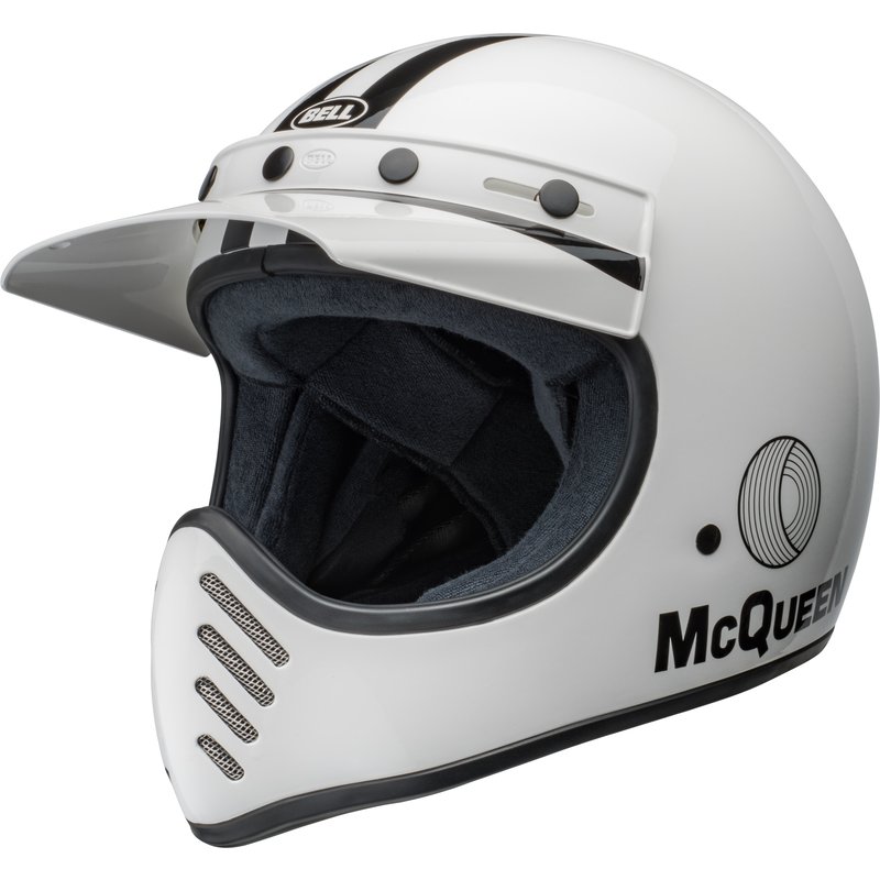 BELL Moto-3 Helm - Steve McQueen Gloss White/Black von Bell