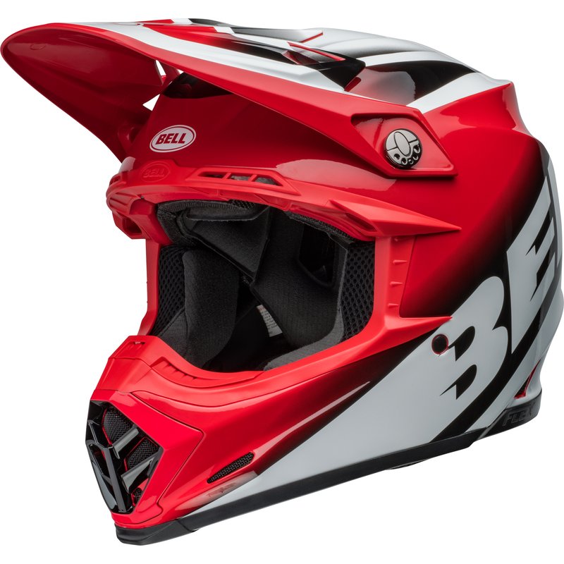 Bell Moto-9S Flex Helm - Rail Gloss Red/White Größe: M von Bell