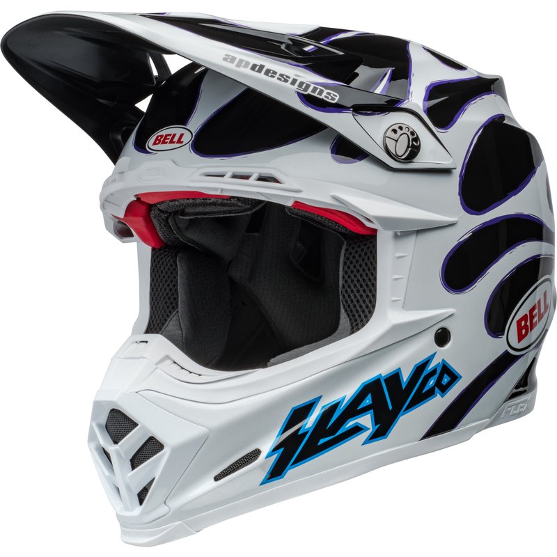 Bell Moto-9S Flex Helm - Slayco 24 Gloss White/Black Größe: XL von Bell