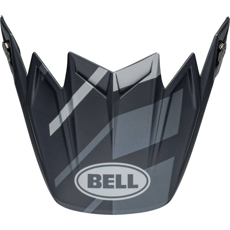 BELL Moto-9S Flex Helmschirm - Banshee Satin Schwarz/Silber von Bell