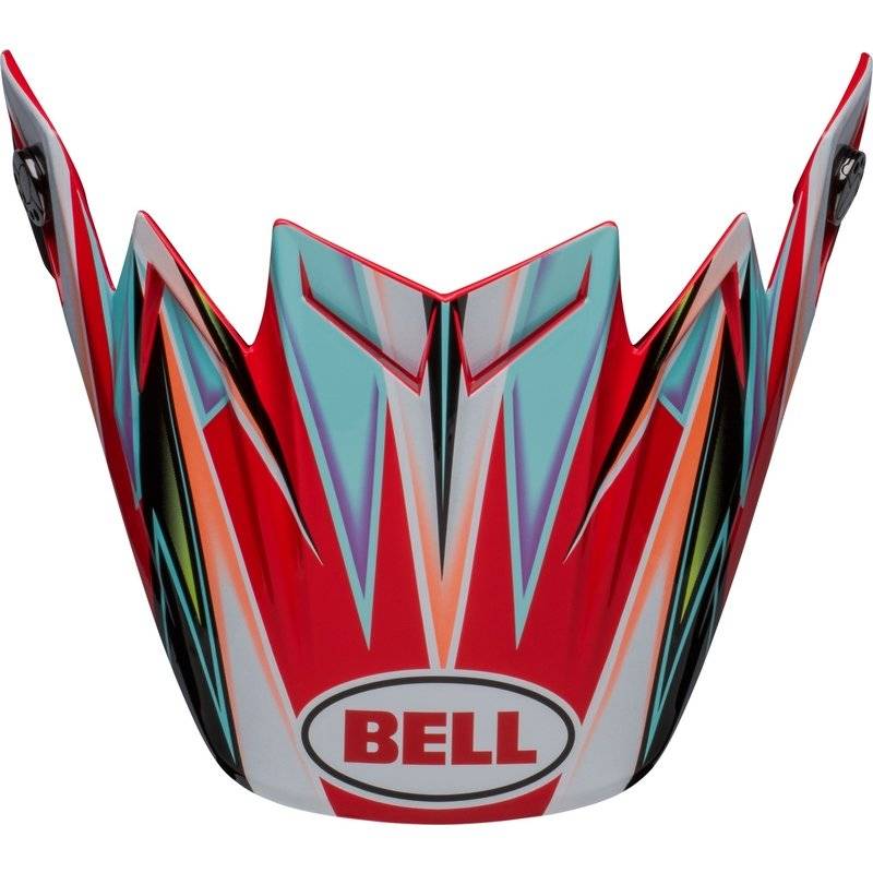 BELL Moto9S Flex TAGGER Off-Road Peak - White/Red von Bell