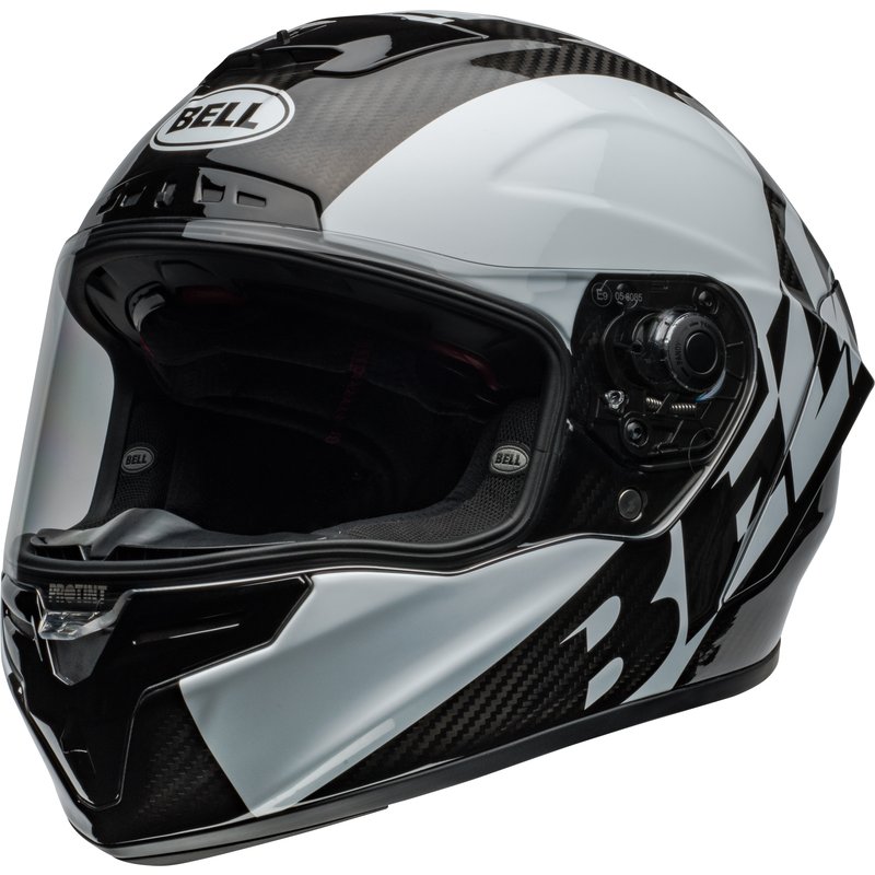 Bell Race Star DLX Flex Helm - Offset Gloss Black/White Größe: S von Bell