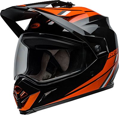 Bell MX-9 Adventure MIPS Alpine, Endurohelm - Schwarz/Orange - L von Bell