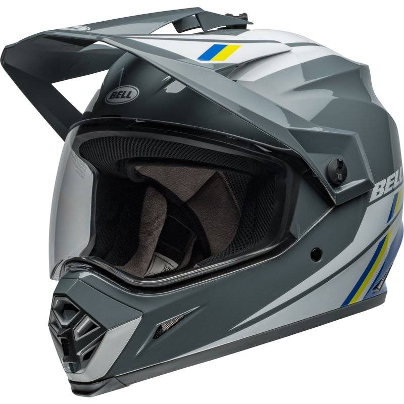 Bell MX-9 Adventure MIPS Helm - Alpine Gloss Gray/Blue von Bell