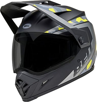 Bell MX-9 Adventure MIPS Mesa, Endurohelm - Matt Schwarz/Grau/Neon-Gelb - L von Bell