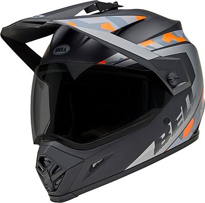 Bell MX-9 Adventure MIPS Mesa, Endurohelm - Matt Schwarz/Grau/Orange - L von Bell