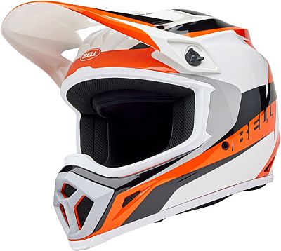 Bell MX-9 MIPS Rift, Motocrosshelm - Weiß/Orange/Schwarz - XL von Bell