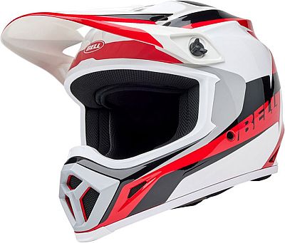 Bell MX-9 MIPS Rift, Motocrosshelm - Weiß/Rot/Schwarz - L von Bell