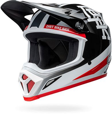 Bell MX-9 Mips Twitch DBK 24, Motocrosshelm - Schwarz/Weiß/Rot - XXL von Bell