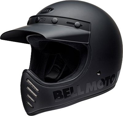 Bell Moto-3 Classic, Motocrosshelm - Matt-Schwarz/Schwarz - L von Bell