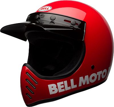 Bell Moto-3 Classic, Motocrosshelm - Rot/Weiß - M von Bell