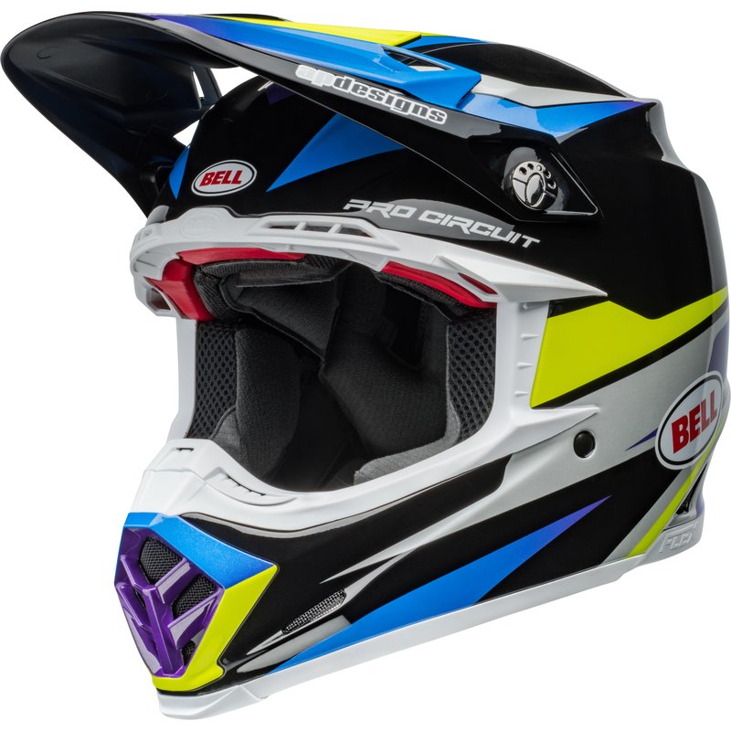 Bell Moto-9S Flex Helm - Pro Circuit 24 Gloss Black/Blue von Bell