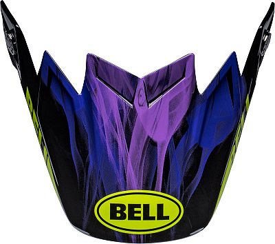 Bell Moto-9S Flex Off-Road Slayco, Helmschirm - Schwarz/Lila/Gelb von Bell