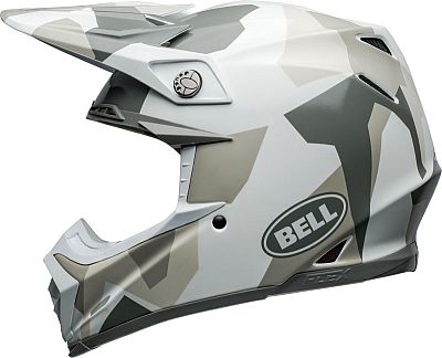 Bell Moto-9S Flex Rover, Motocrosshelm - Grau/Beige/Weiß - L von Bell