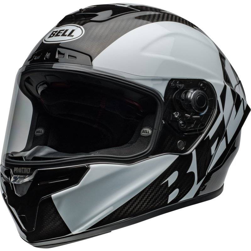 Bell Race Star DLX Flex Helm - Offset Gloss Black/White von Bell