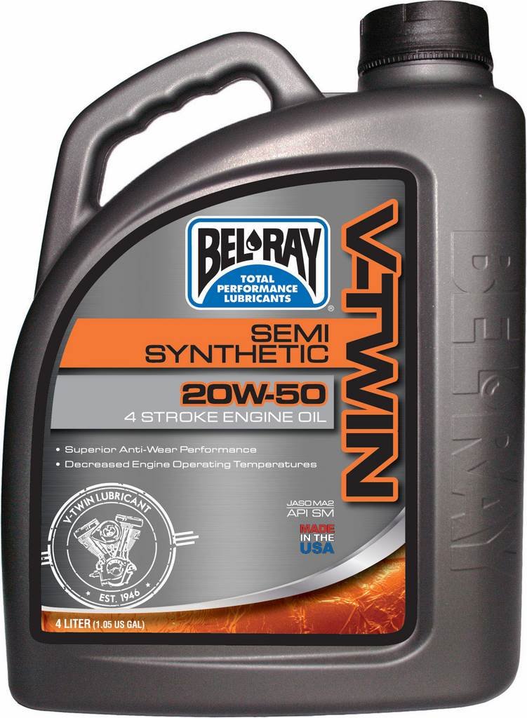 Garrafa 4 L Aceite Bel-Ray Motor 4T V Twin V-Twin Semi-Synthetic 20W50 von Bel-Ray