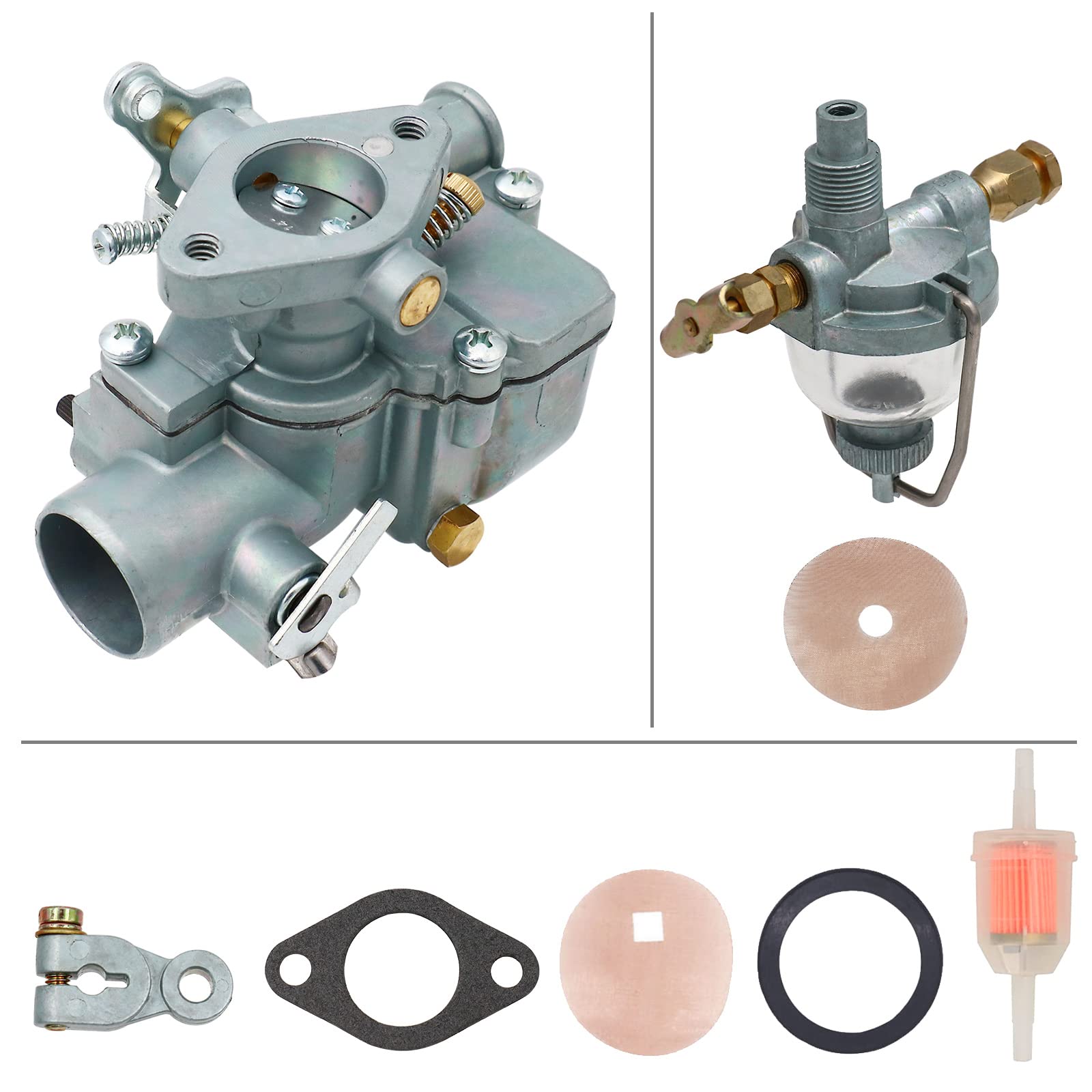 BenTsD Kompatibel mit 251234R91 Vergaser und Kraftstoff-Sedimentbehälter-Baugruppe mit Chokehebel-Filterdichtung, ersetzt AT326991 61782C91 251234R92 71523C92 von BenTsD