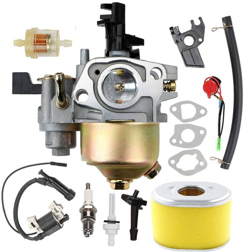 BenTsD Kompatibel mit GX160 5 PS Vergaser für Honda GX120 GX140 GX160 GX168 GX200 5,5 PS 6,5 PS Motor mit 17210-ZE1-517 Luftfilter Tune Up Kit von BenTsD