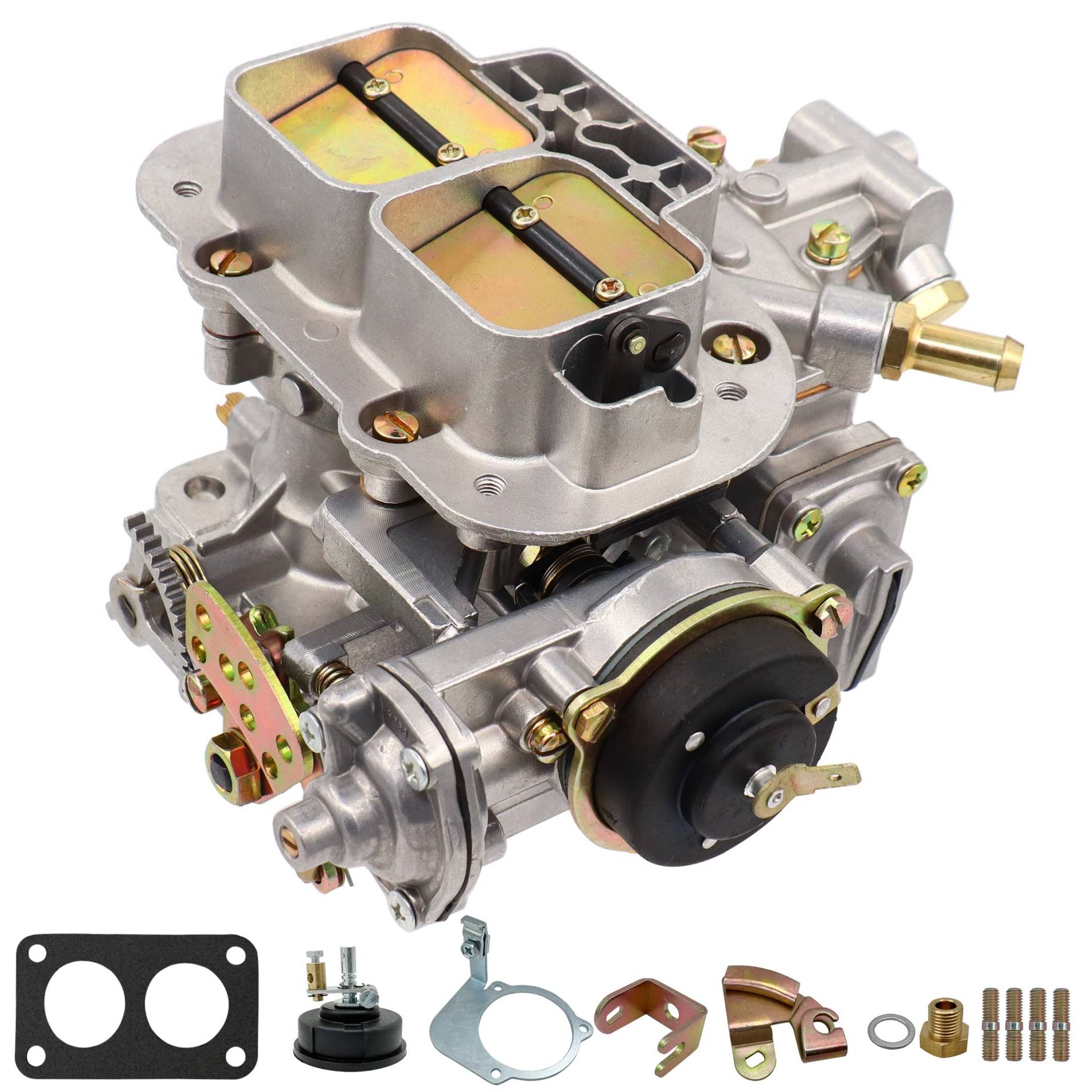 BenTsD Kompatibel mit Universal-2-Barrel-Vergaser für Weber 38/38 Performance 428 Universal Carb 38x38 für Fiat Renault Ford VW Dodge Toyota Daewoo Mitsubishi 4C elektrischer Choke von BenTsD