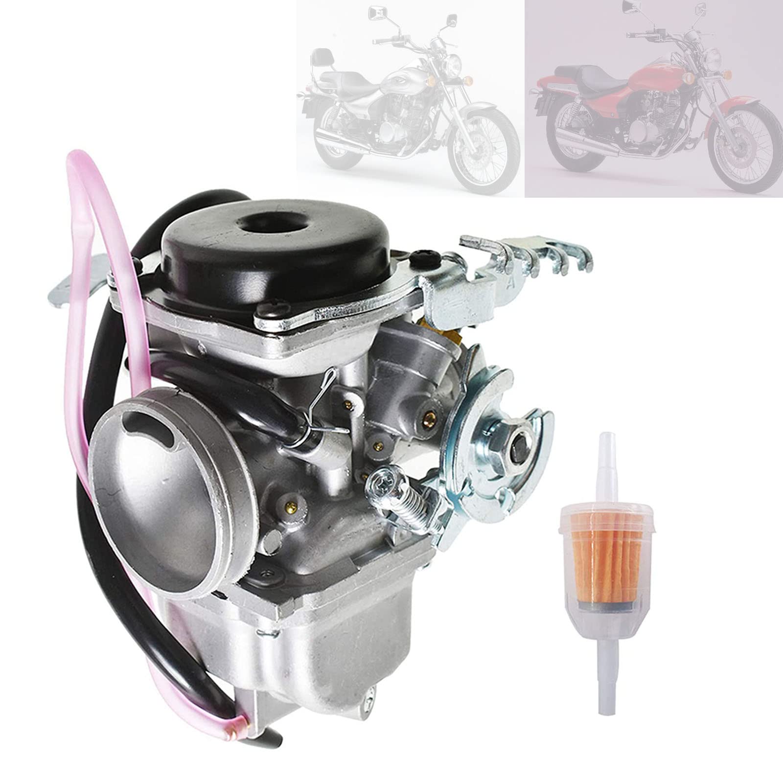 BenTsD Kompatibel mit Vergaser für Kawasaki Bn125A Eliminator 125 Carb, mit Luft-Kraftstofffilter von BenTsD