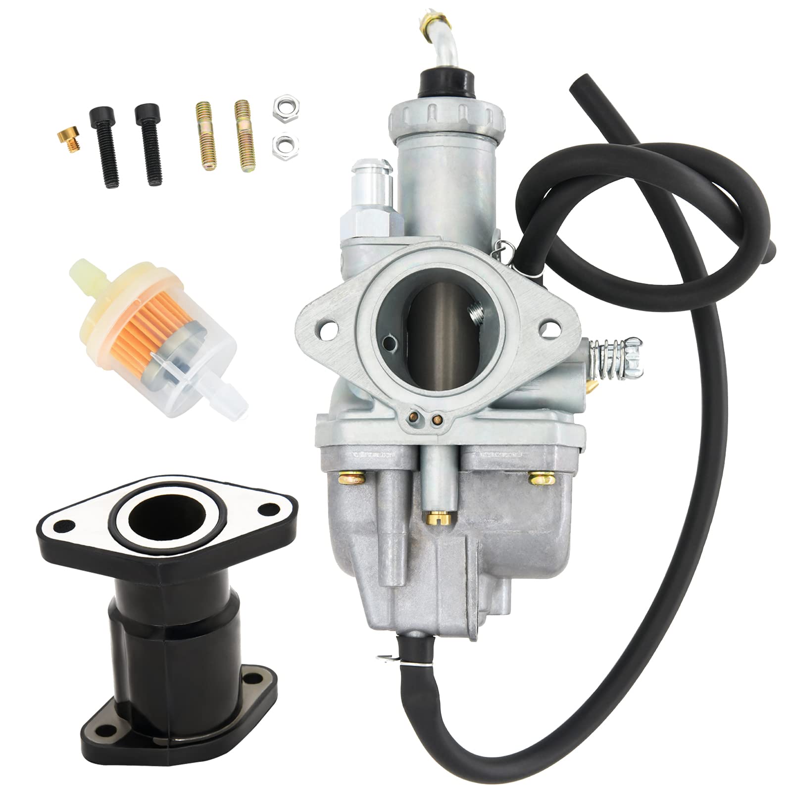 BenTsD Kompatibel mit Vergaser für Yamaha 250 Carb 1992-2000, mit Ansaugkrümmer-Boot-Kit von BenTsD