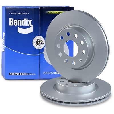 Bendix 2x Bremsscheibe belüftet vorne für Audi, Seat, Skoda, VW von Bendix