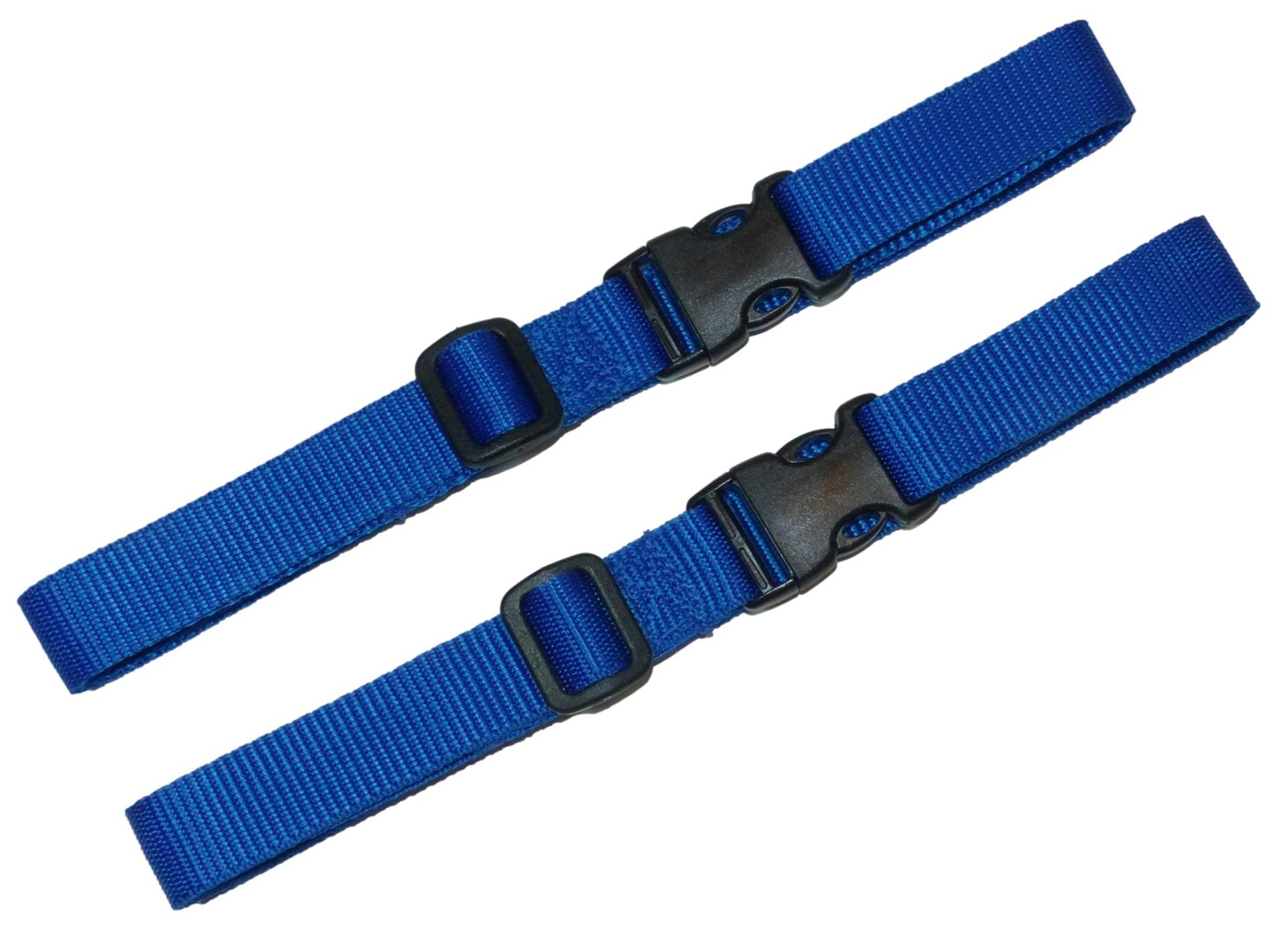 25 mm Gurtband mit Schnellverschluss und längenverstellbaren Schnallen (2 Stück) (Blau, 2 Meter) von Benristraps