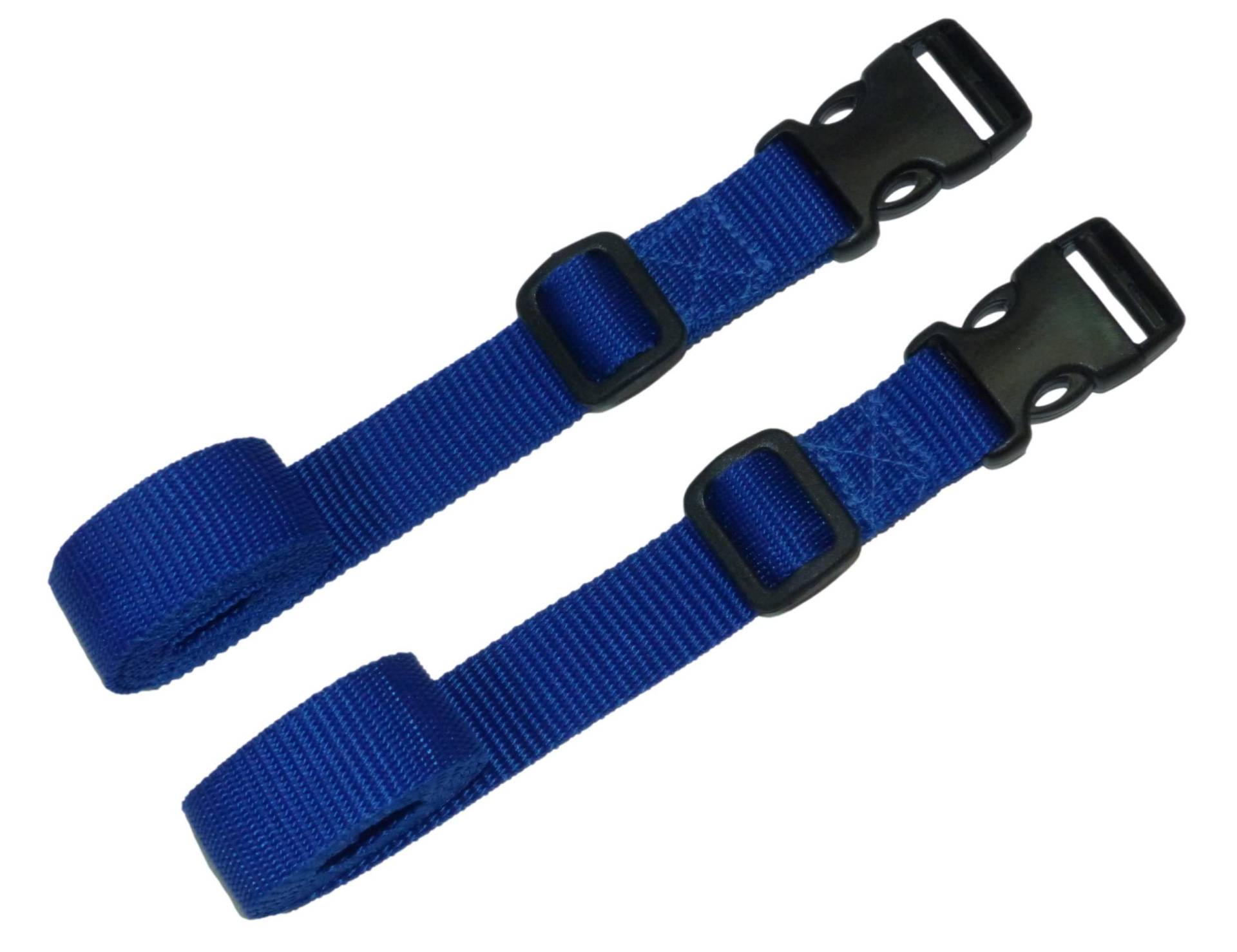 25 mm Gurtband mit seitlicher Verschlussschnalle (2 Stück) (Blau, 150 cm) von Benristraps