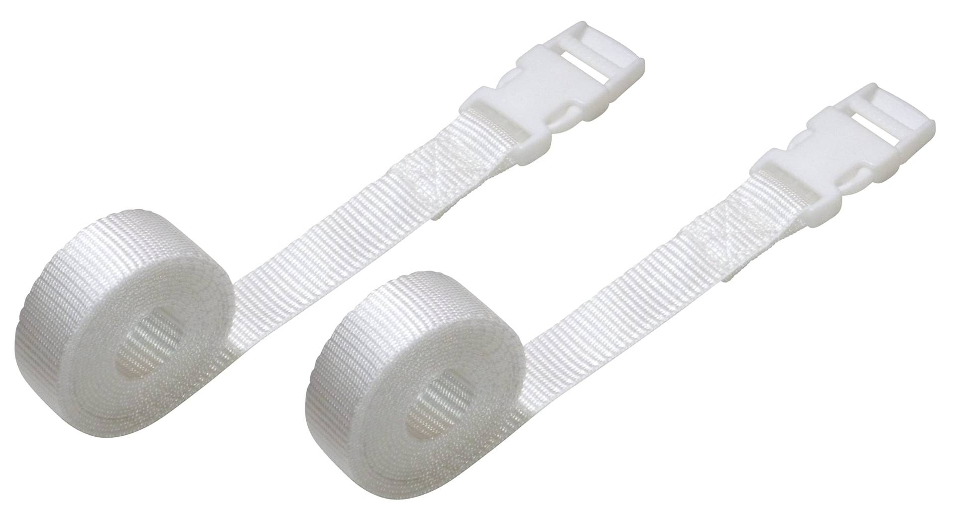 25 mm Gurtband mit seitlicher Verschlussschnalle (2 Stück) (Weiss, 50 cm) von Benristraps