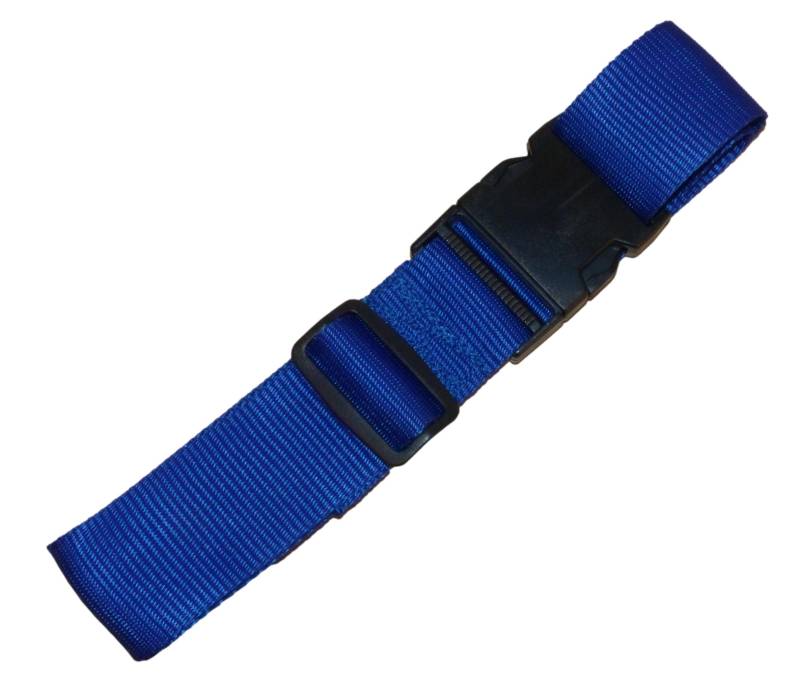 Benristraps 50 mm Gurt mit Längenverstellung und Schnellverschluss-Schnallen für Gepäck, Koffer, Gepäck (blau, 3 m) von Benristraps