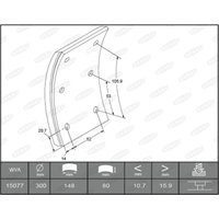 Bremsbackensatz BERAL KBL15077.0-1541 von Beral