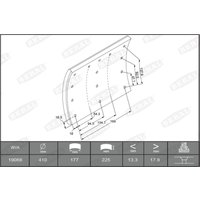Bremsbackensatz BERAL KBL19068.2-1627 von Beral