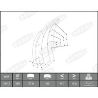 Bremsbackensatz BERAL KBL19113.0-1549 von Beral