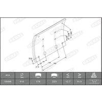 Bremsbackensatz BERAL KBL19496.2-1575 von Beral
