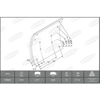 Bremsbackensatz BERAL KBL19581.0-1616 von Beral