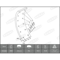 Bremsbackenbelag BERAL KBL15349.0-1549 von Beral