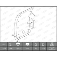 Bremsbackenbelag BERAL KBL17290.3-1561 von Beral