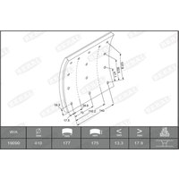 Bremsbackenbelag BERAL KBL19090.1-1627 von Beral