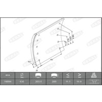 Bremsbackenbelag BERAL KBL19094.0-1560 von Beral