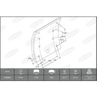 Bremsbackenbelag BERAL KBL19494.2-1560 von Beral
