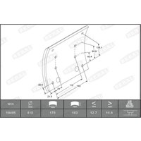 Bremsbackenbelag BERAL KBL19495.2-1575 von Beral