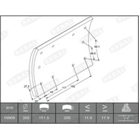 Bremsbackenbelag BERAL KBL19908.0-1550 von Beral