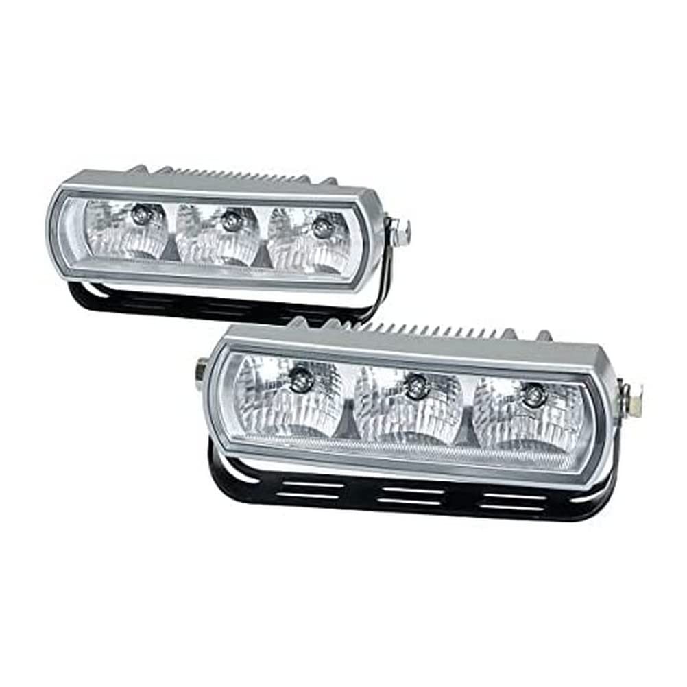 HELLA LED Tagfahrleuchtensatz - 24V / 12V - glasklar - Kabel: 1800mm - Fahrzeugfront - Satz - 2PT 009 496-801 von Berger