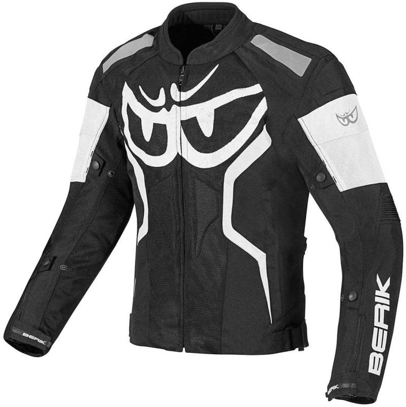 Berik Imola Air Motorrad Textiljacke, schwarz/weiß, 52 von Berik