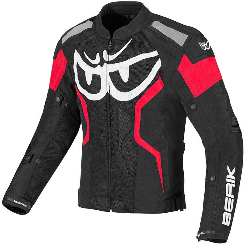 Berik Imola Air Motorrad Textiljacke, schwarz/weiß/rot, 54 von Berik