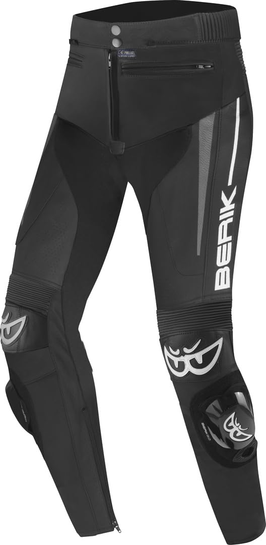 Berik Kendo Damen Motorrad Lederhose, schwarz, 40 von Berik