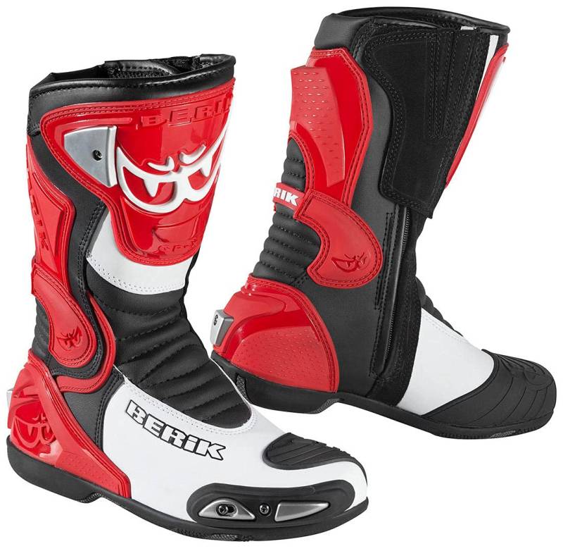 Berik Losail Motorradstiefel, rot, 42 von Berik