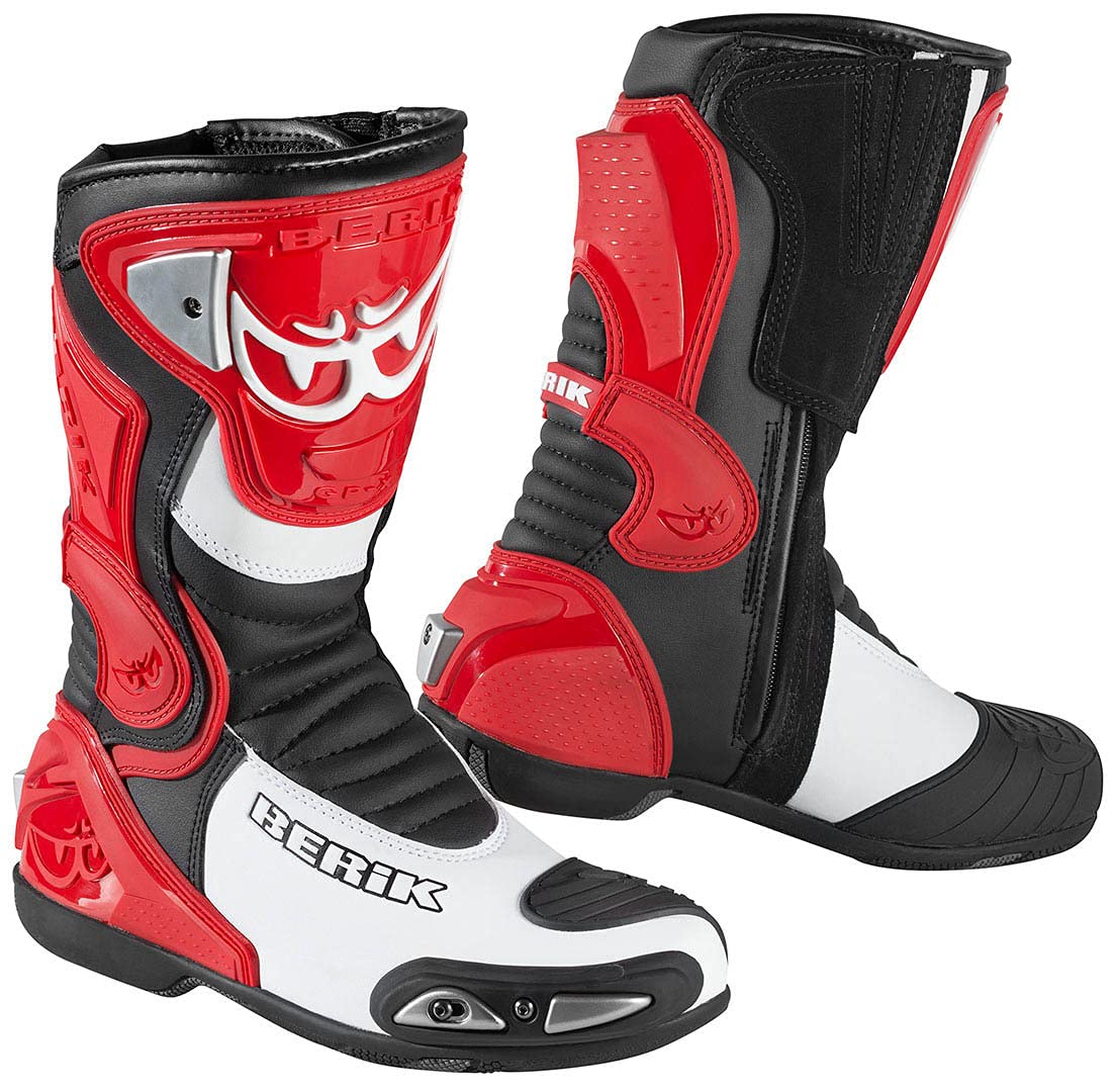 Berik Losail Motorradstiefel, rot, 44 von Berik