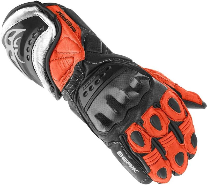 Berik TX-1 Motorradhandschuhe, schwarz/rot, 2XL von Berik